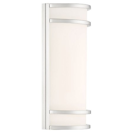 Access Lighting Lola, Wall Sconce, Brushed Steel Finish, Frosted Glass 62165-BS/FST